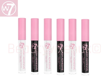W7 Lash Adhesive Eyelash Glue Fine brush Strong Long Lasting- Clear or Black - Image 1 of 2