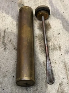 Original WW1 British Army SMLE Enfield Brass Oil Bottle - P-H Maker Marked - Picture 1 of 9