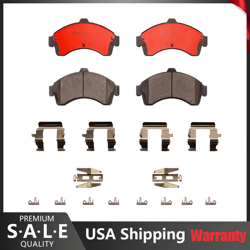 Передняя керамическая щелевая тормозная колодка Brembo для Buick Chevy GMC Isuzu Oldsmobile Saab - Изображение 1 из 3