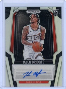 2024-25 Prizm Black Jalen Bridges Rookie RC Silver Prizms Auto #48 Suns - Picture 1 of 2