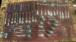 39 piezas cubiertos de acero inoxidable brillante China elegante - Imagen 1 de 6