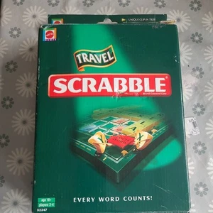 SCRABBLE GAME : 1999 Travel Edition By Mattel - Picture 1 of 2