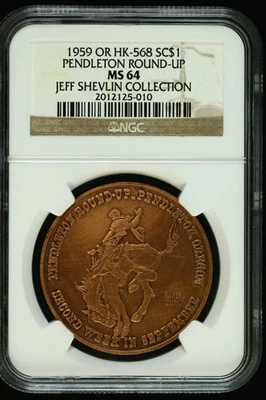 Pendleton Round-Up 1959 OR HK-568 SC$1 MS64 S872 Foto 1 de 2