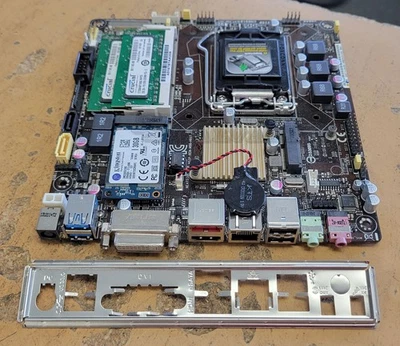 ASUS H81T Mini ITX LGA 1150 Motherboard USB 3.0 + IO Shield - Image 1 of 3
