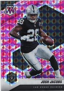 Josh Jacobs 2021 Panini Mosaic Camo Pink Mosaic Prizm #107 - Picture 1 of 2