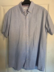 Jack & Jones Men’s Shirt – Size L – L. Blue – Cotton Linen Blend – Button Down - Picture 1 of 2
