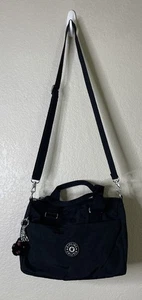 Kipling Folki KI7327 Crossbody Shoulder Bag Purse Dual Handles Black Nylon - Picture 1 of 14