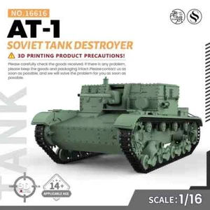 SSMODEL SS16616 1/16 Military Model Kit Soviet AT-1 Tank Destroyer 3D PRINTING - Picture 1 of 5