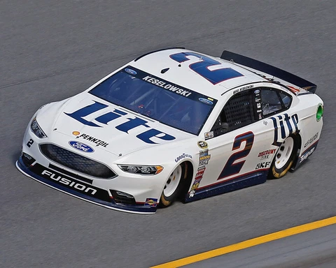 Miller Lite Ford BRAD KESELOWSKI Glossy 8x10 Photo Penske Racing Print Poster Cover