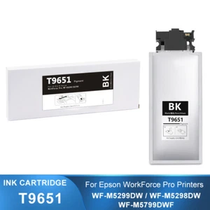 T9651 C13T965140 Black Ink For Epson WF Pro M5799DWF M5299DW M5298DW Printer - Picture 1 of 6