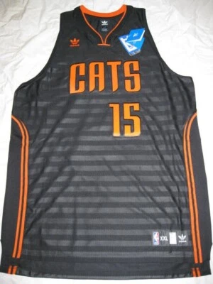 Kemba Walker Charlotte Bobcats 2012 Mens 2XL Adidas Black Groove Swingman Jersey - Image 1 of 3