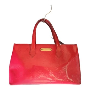 Louis Vuitton Bag Women Wilshire Pm Vernis Rose Pop Tote Handbag Enamel A - Picture 1 of 12