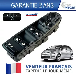 COMMANDE BOUTON LEVE VITRE AVANT GAUCHE C4 PICASSO & GRAND C4 PICASSO 6554YH - Foto 1 di 10