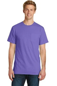 Port & Company PC099P Men's Cotton Pigment-Dyed Pocket Tee T-Shirt - Pack Of 2 - Picture 1 of 14