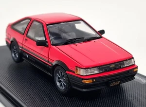 Modellino auto scala pressofuso rosso Ebbro 1/43 Toyota Corolla Levin 1600 GTV - Foto 1 di 8