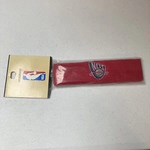For Bare Feet Originals NBA Red Brooklyn Nets Headband Sweat Band Head New - Imagen 1 de 6