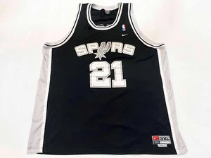 Nike NBA San Antonio Spurs TIM DUNCAN #21 Basketball Jersey Black 3XL Sewn - Picture 1 of 9