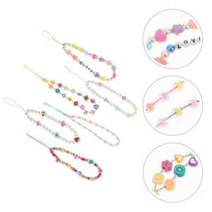 6 Pcs Perlen Telefonkette Telefonperlenkette Telefon-Charm-Perlen - Zdjęcie 1 z 12