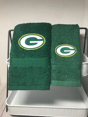Juego de toallas Green Bay Packers con 1 toalla de mano y 1 paño Foto 1 de 3