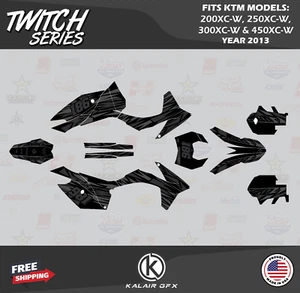 Graphics Kit for KTM 200XC-W 250XC-W 300XC-W 450XC-W (2013) Twitch - Smoke - Picture 1 of 6