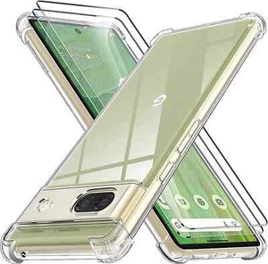 Coque Etui Housse + Verre Trempé pour Google Pixel 7A / 8A / 8 Pro / 9A / 9 Pro - Photo 1 sur 4
