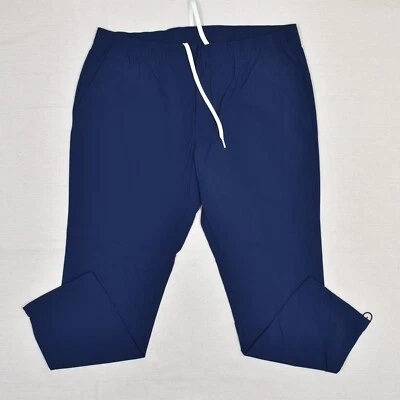 Calça Adidas masculina golfe desempenho zíper cordão poliéster sólido azul tamanho 2XL - Imagem 1 de 4
