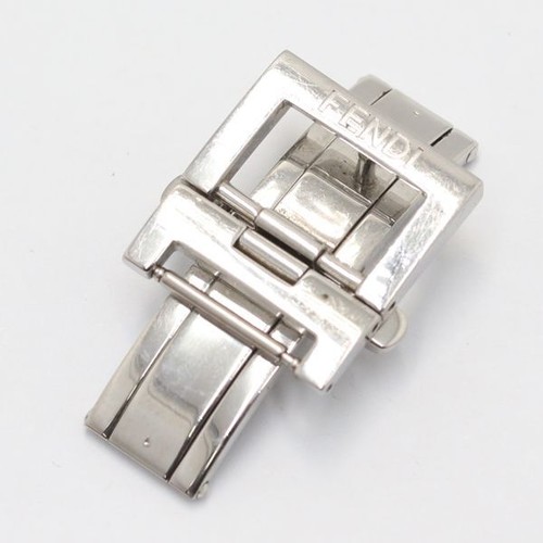 Cinturino orologio uomo donna chiusura originale Fendi parti colore argento 14mm