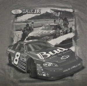 Vintage Dale Earnhardt Jr. #8 Bud Monte Carlo XL 2-seitiges T-Shirt Chase Authentic - Bild 1 von 4