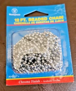 Westinghouse Stainless Steel Beaded Chain 12ft Light Chandelier Ceiling Fan 7710 - Picture 1 of 3