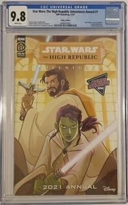 STAR WARS HIGH REPUBLIC ADVENTURES ANNUAL 2021 #1 IDW ONLINE EXCLUSIVE CGC 9.8 - Picture 1 of 1
