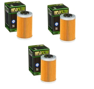 HIFLO OIL FILTER 3 PACK HF655 KTM 2005-2014 250 Husqvarna 2014-2015 FC450 - Picture 1 of 1