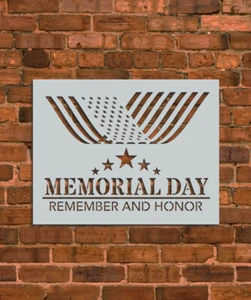 Memorial Day Stencil - Picture 1 of 2