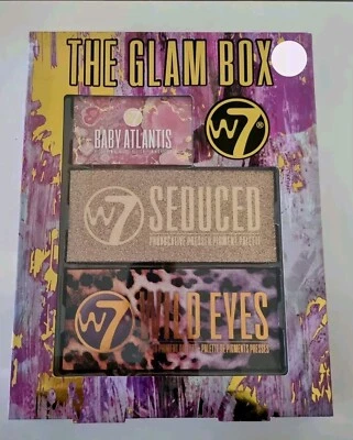 New 3 Pack W7 The Glam Box Eyeshadow Palette Makeup Gift Set Eyeshades Girls - Image 1 of 4