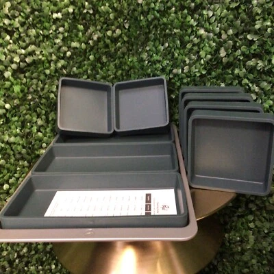 Cheat Sheets By Prepd For Meal Prep Baking Divisórias de Silicone Originais Conjunto de 10 Peças - Imagem 1 de 4