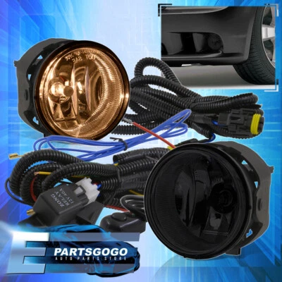 For 06-10 Charger Challenger Front Bumper Driving Smoked Fog Lights Lamps +Bulbs Foto 1 de 4