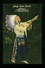 Native Americana Postcard Chief Snow Cloud Indian Chippewa Hollywood Ca Linen
