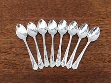 8 VINTAGE SILVER PLATED COFFEE /EGG SPOONS DUBARRY PATTERN ARTHUR PRICE A1 EPNS