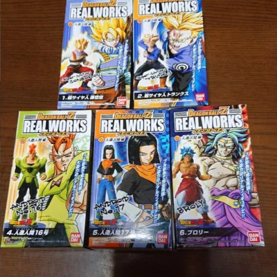 BANDAI Dragon Ball Kai OBRAS REALES Figura Juego de 5 Piezas Lanzado en 2009 Japón Usado Foto 1 de 4