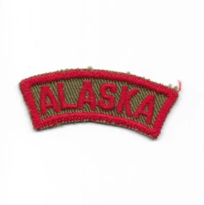 Alaska 1946-1953 KRS Khaki and Red State Strip Boy Scouts of America CG - Picture 1 of 2