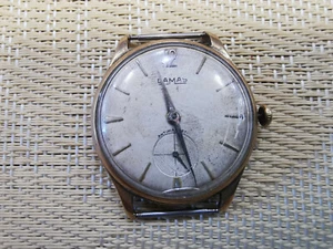 vintage SWISS MADE GOLD PLATED MEN watch DAMAS - Picture 1 of 4