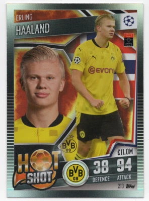 #213 Erling Haaland Topps Match Attax 101 Season 2020-2021 - Image 1 of 2