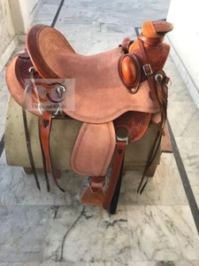 Western Saddle Roping Ranch Work Equestrian Trail Horse Wade Tree A Fork Premium - Picture 1 of 3