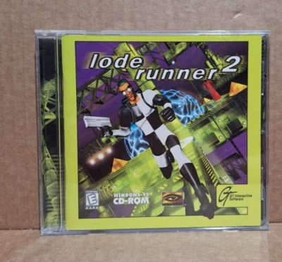 Lode Runner 2 (PC, 1998) - Complete Jewel Case / No Box - Tested - Image 1 of 4