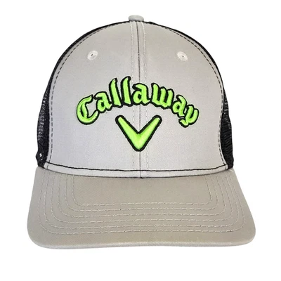 Gorra de golf Callaway Snap Back ajustable gris negra malla mezcla de algodón Foto 1 de 4