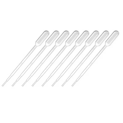 30 Pcs 1ml Disposable Pasteur Pipettes Liquid Drop Droppers Graduated 144mm Long - Image 1 of 3