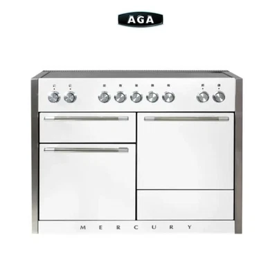 AGA AMC48IN-WHT Mercury Series 48 polegadas de largura 6 pés cúbicos Faixa de indução deslizante pés - Imagem 1 de 4