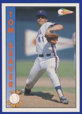 Tom Seaver 1992 Pacific ESPECIAL INSERTO CON BORDES BLANCOS #3 - /10.000 - ¡Muy bonito! Foto 1 de 2