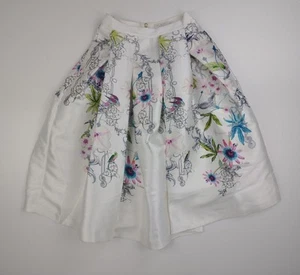 Falda Completa Ted Baker Marfil Flor de la Pasión Ted Talla 0 - Nueva con Etiquetas - Imagen 1 de 9