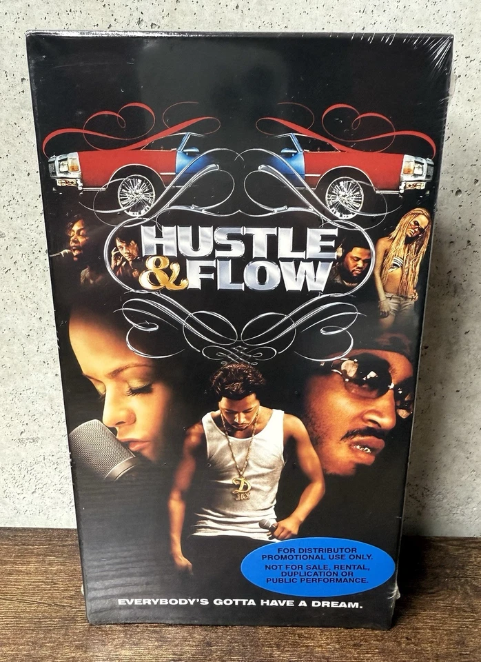 HUSTLE & FLOW promo VHS movie 2005 SEALED retailer screener UNRELEASED RARE - Image 1 of 4