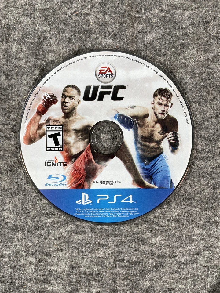 EA Sports UFC Sony PlayStation 4 PS4 Video Game Disc Only Blu-ray ESRB Teen - Image 1 of 3
